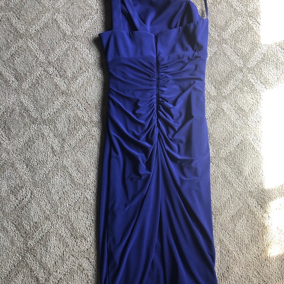 Xscape sheath one shoulder midi Dress - Picture 4 of 5